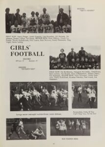Yearbook Girls Football Photo