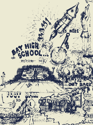 Bay High School (Bay Village, OH) 1975 yearbook cover