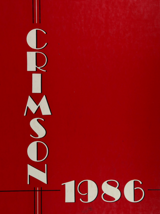 East Greenwich High School (East Greenwich, RI) 1986 yearbook cover