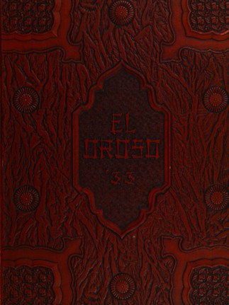San Jacinto High School 1933 yearbook cover
