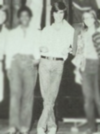 Aaron Sorkin 1978 drama club photo (cropped)