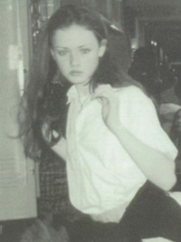 Alexis Bledel - 1998 junior yearbook candid