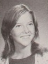 Annette Bening 1974 sophomore yearbook portrait
