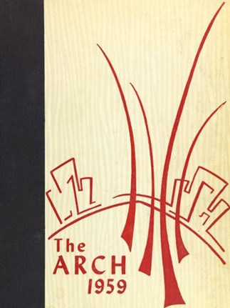 Barbra Streisand in the 1959 Erasmus Hall High School yearbook