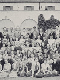 Betty White's French Club yearbook photo