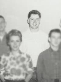 bill clinton all state band yearbook photo