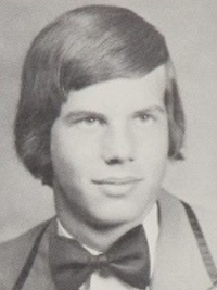 Bill Paxton 1973 senior yearbook portrait