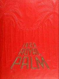 Burt Reynolds in the 1952 Palm Beach High School yearbook