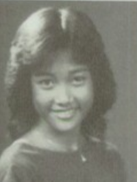 Carrie Ann Inaba 1984 sophomore yearbook portrait
