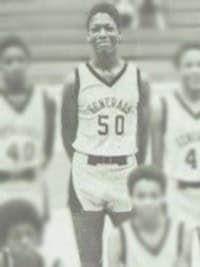 charles haley basketball team yearbook photo