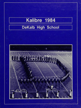 Dekalb High School (Dekalb, IL) 1984 yearbook cover (Classmates.com)