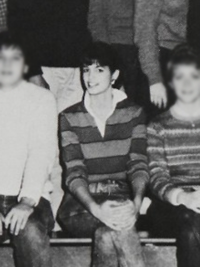 Cindy Crawford, 1984 National Honor Society yearbook photo (cropped) (Classmates.com)