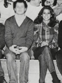 Cindy Crawford, 1983 Student Council yearbook photo (cropped) (Classmates.com)