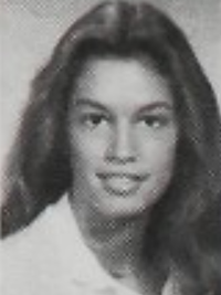 Cindy Crawford, 1982 sophomore yearbook portrait (Classmates.com)