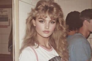 Crimped Hairstyle from the 1980s