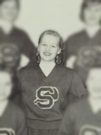 diane sawyer cheer yearbook photo