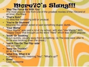 1970s Slang