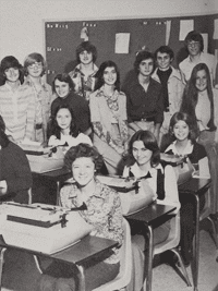 Ellen DeGeneres Richochet-Hi-Lights Staff yearbook photo