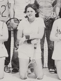 Ellen DeGeneres high school tennis team photo