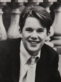 Ethan Hawke - 1988 senior yearbook portrait