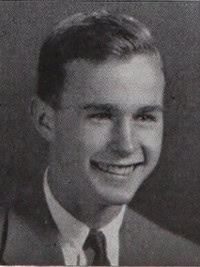 George H.W. Bush High School Senior Photo at Phillips Academy
