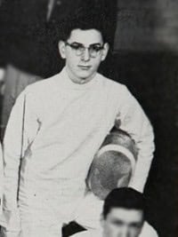 Harold Ramis - 1961 high school fencing team yearbook photo