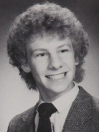 Ian Ziering 1982 senior yearbook portrait