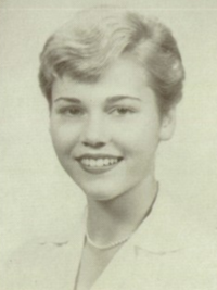 Jane Fonda 1955 senior yearbook portrait