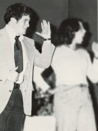 Jason Alexander on stage in high school play