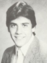 Jeffrey Dean Morgan 1984 senior yearbook portrait