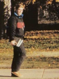 Joe Buck - 1987 yearbook candid