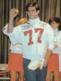 Joe Buck - 1987 Red-White Day Pep Rally candid