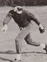 joe montana candid baseball yearbook photo