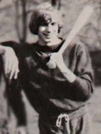 joe montana candid baseball yearbook photo