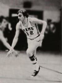 joe montana candid basketball yearbook photo