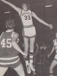 Larry Bird basketball action shot