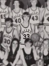Larry Bird high school basketball team photo