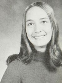 Laurie Metcalf 1973 senior yearbook portrait