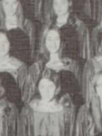 Laurie Metcalf 1972 A Cappella choir yearbook photo (cropped)