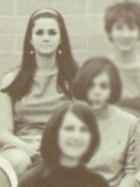 Lynda Carter 1968 concert choir yearbook photo