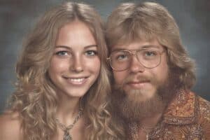 Man And Woman Taking Picture Together