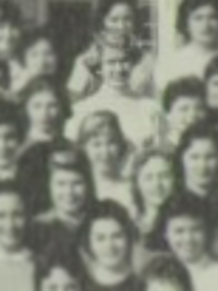 Martha Stewart 1958 high school yearbook photo (Junior Ushers)