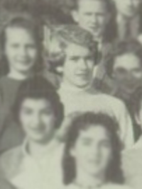 Martha Stewart 1958 high school yearbook photo (Homeroom)