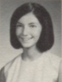 Mary Steenburgen 1969 sophomore yearbook portrait