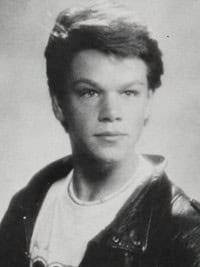 Matt Damon high school yearbook photo