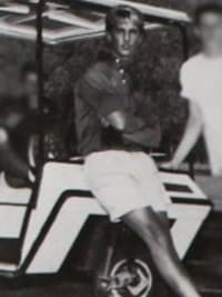 Matthew McConaughey Candid Golf Yearbook Photo