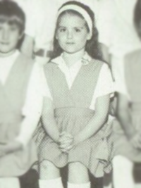 Megan Mullally 1967 2nd grade class yearbook photo
