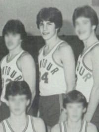 Mike Mussina 1984 basketball team photo (cropped) (Classmates.com)