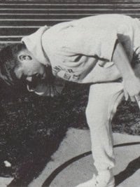 mike webster candid track yearbook photo