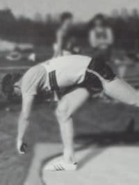 mike webster candid track yearbook photo